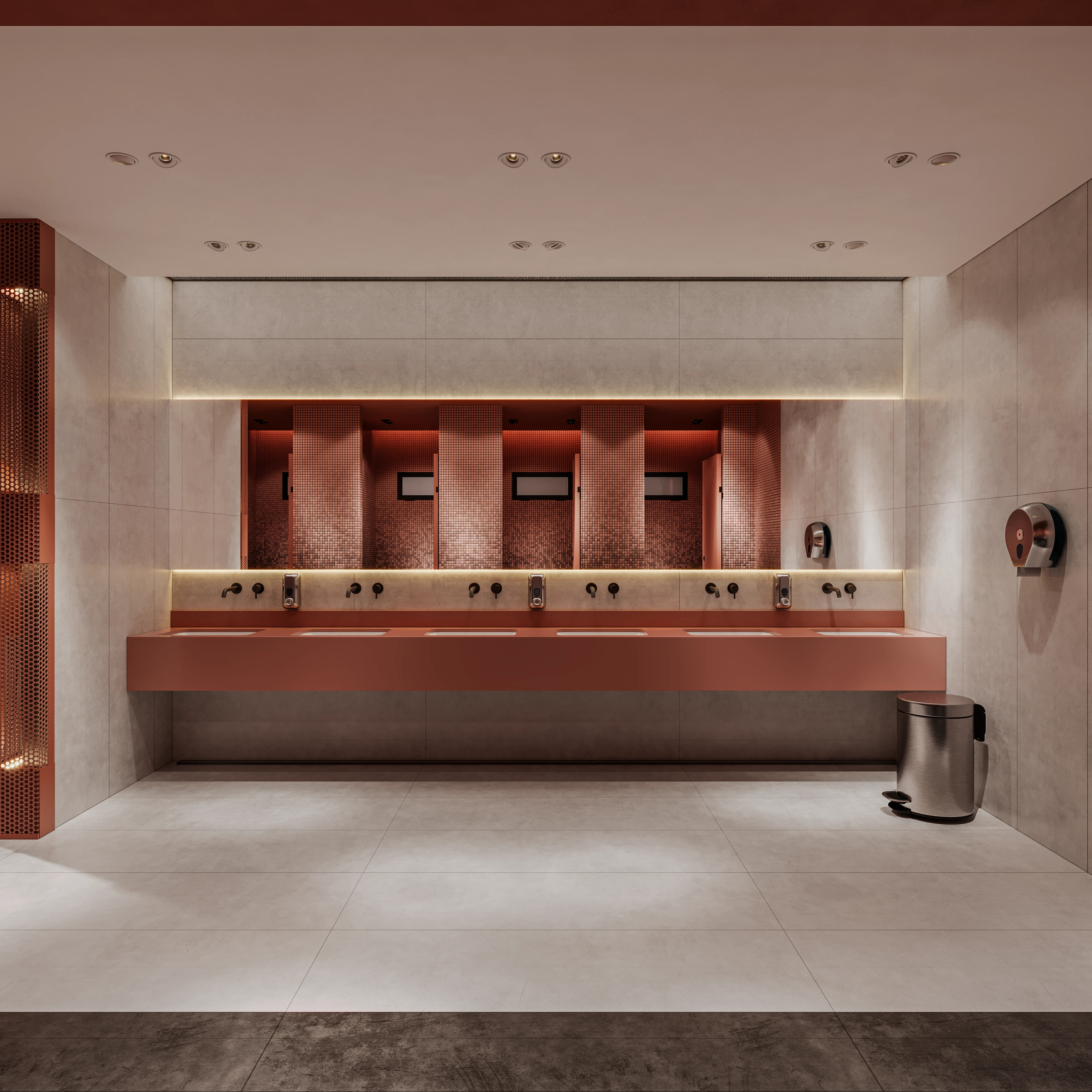 公共卫生间丨埃及丨IDRAC HAITHAM SAMIR-7