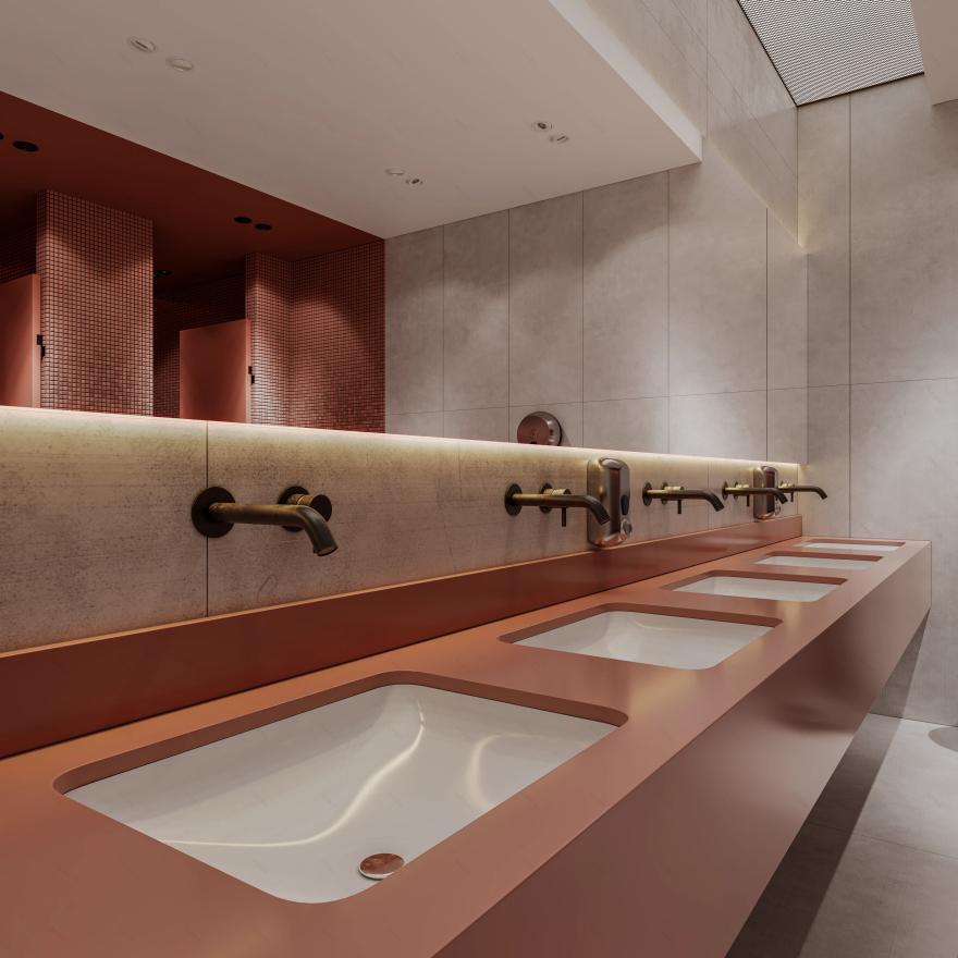 公共卫生间丨埃及丨IDRAC HAITHAM SAMIR-13