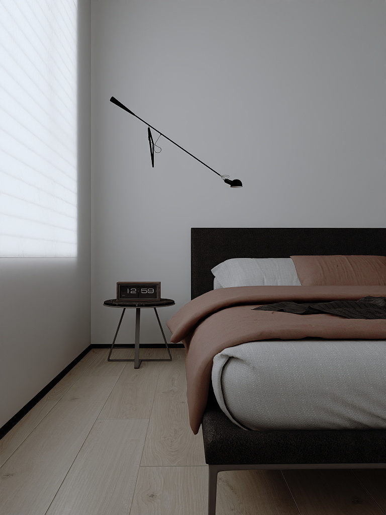 100㎡三室改两室包豪斯风格丨中国乐山丨ESEAN-0