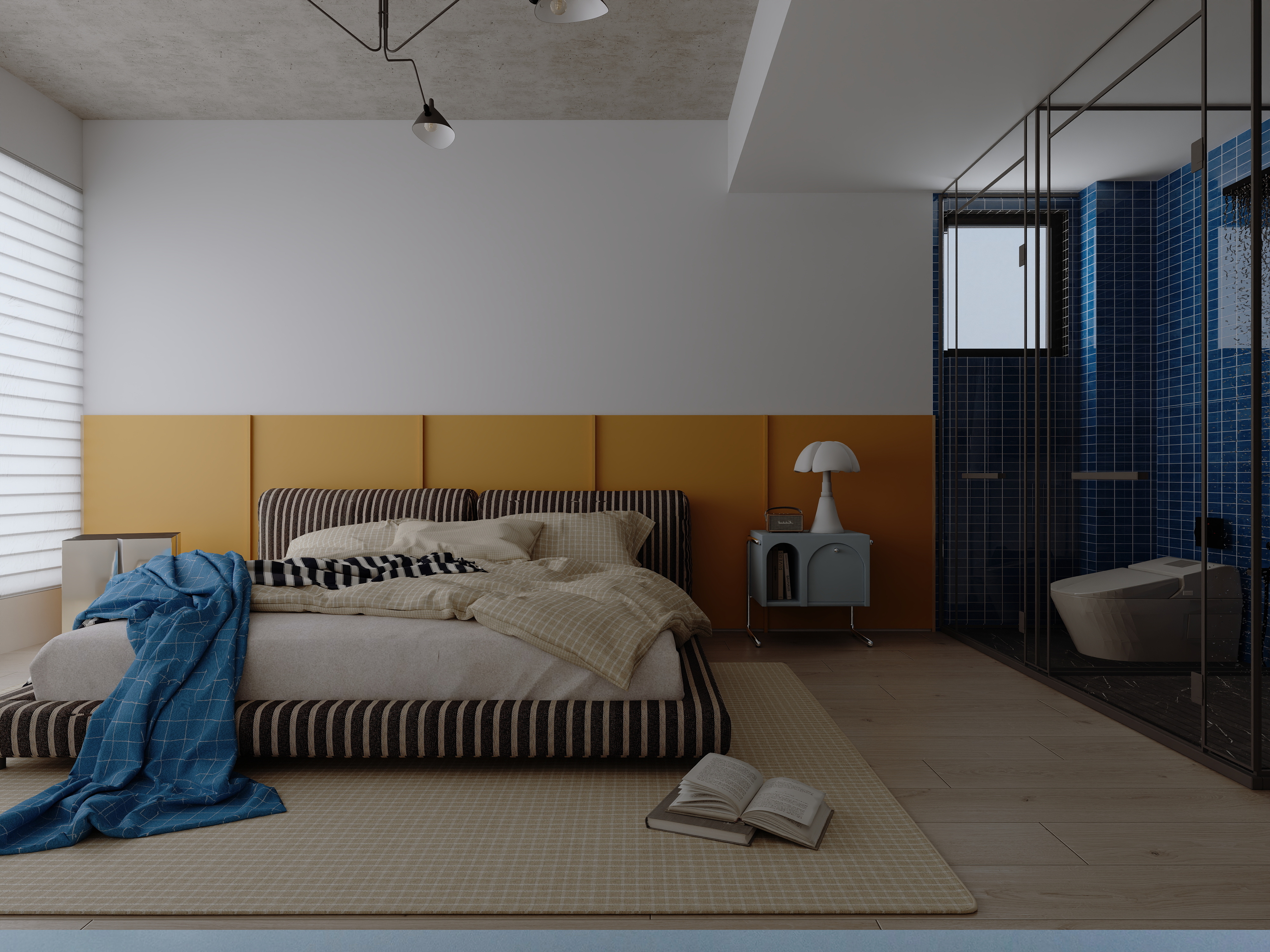 100㎡三室改两室包豪斯风格丨中国乐山丨ESEAN-6