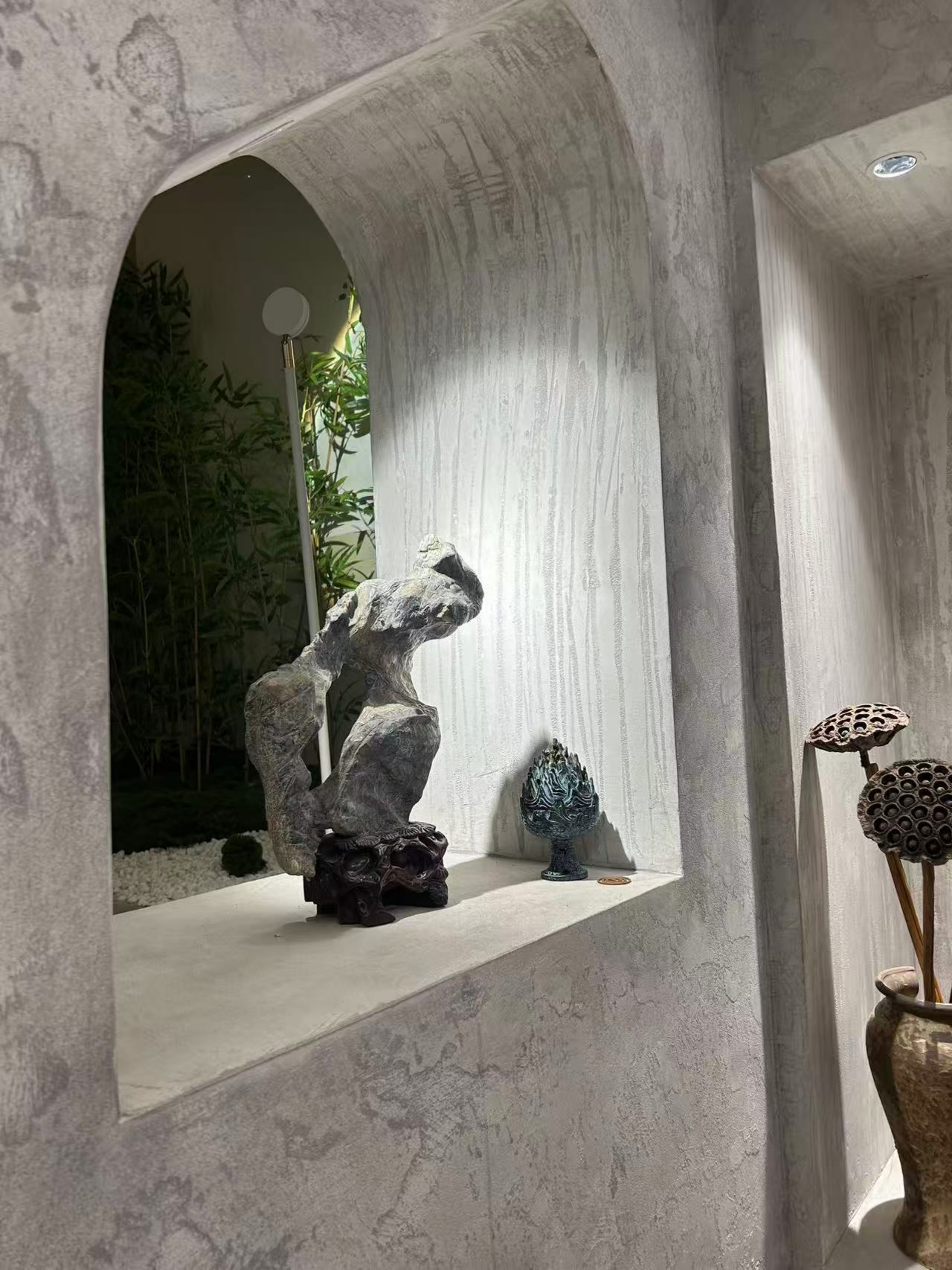 侘寂风格58平方米挑高5.8米LOFT办公室实景图丨中国徐州丨李旺武-9