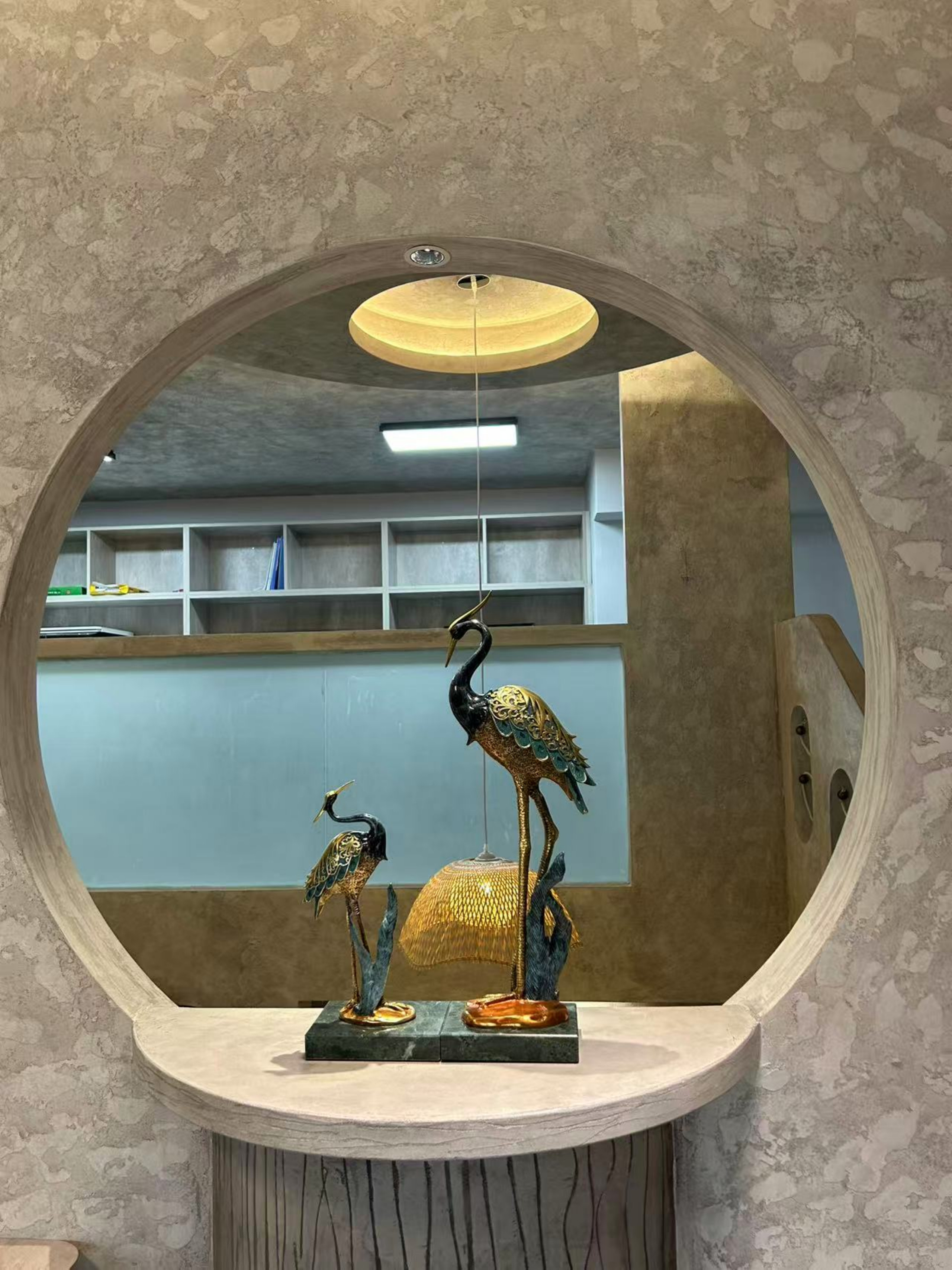 侘寂风格58平方米挑高5.8米LOFT办公室实景图丨中国徐州丨李旺武-10