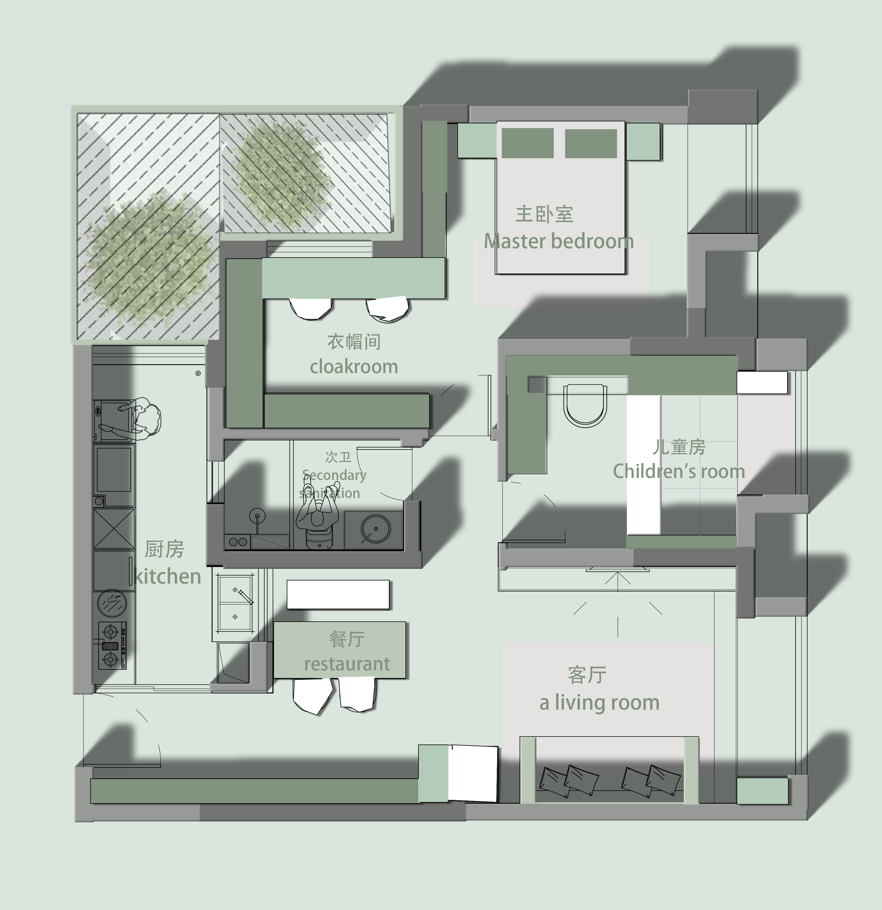 被光吻过的家，每一处缝隙都写满温柔”----光之憩所丨中国成都丨卢小刚-28