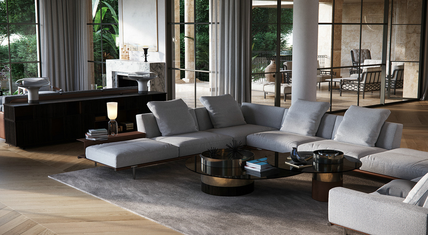 现代简约线条感别墅设计-1