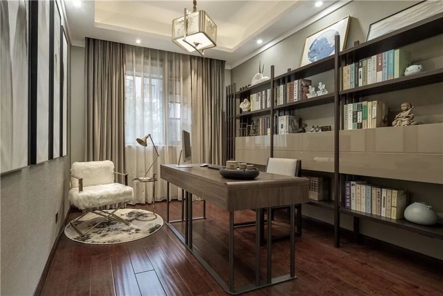 《远山黛》新中式风格家居设计,演绎传统与现代的完美碰撞-24
