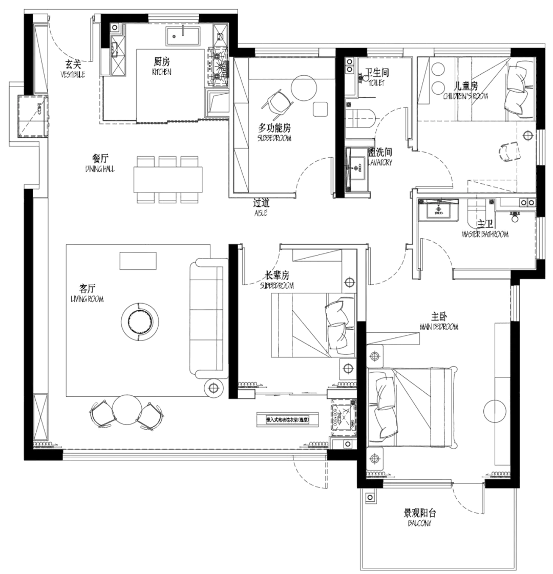 招商揽阅书华样板间丨元禾大千-49