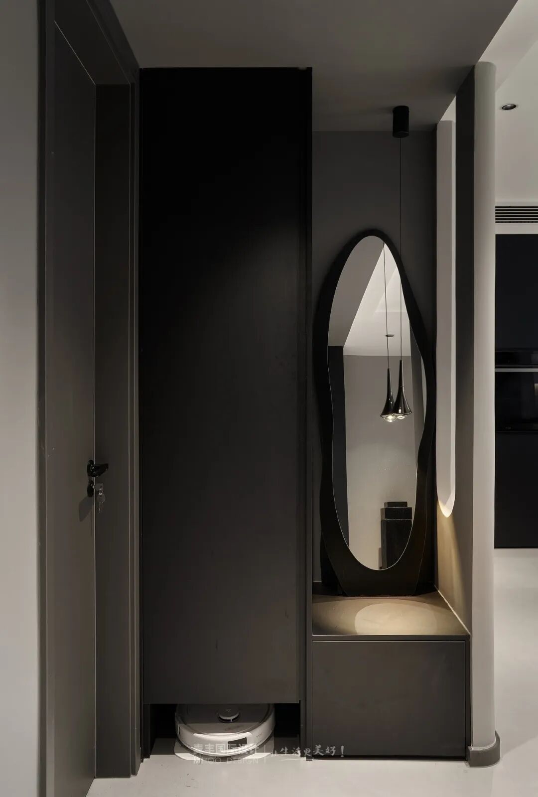 MHOO|上林湖翡翠谷240㎡现代极简风：删繁就简，与空间温柔共生-14