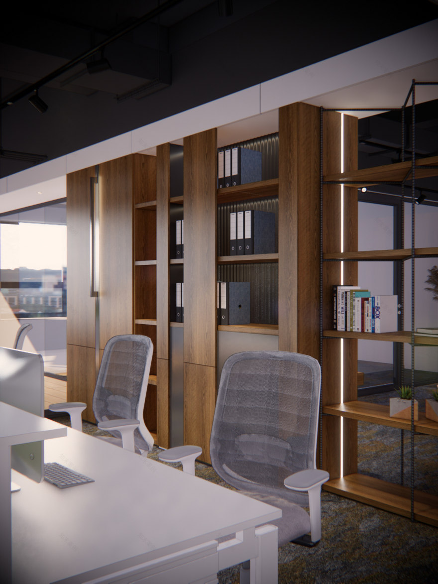 办公室设计与渲染-11