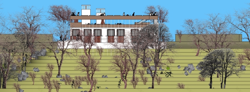 悬崖上的绿色环保别墅-24