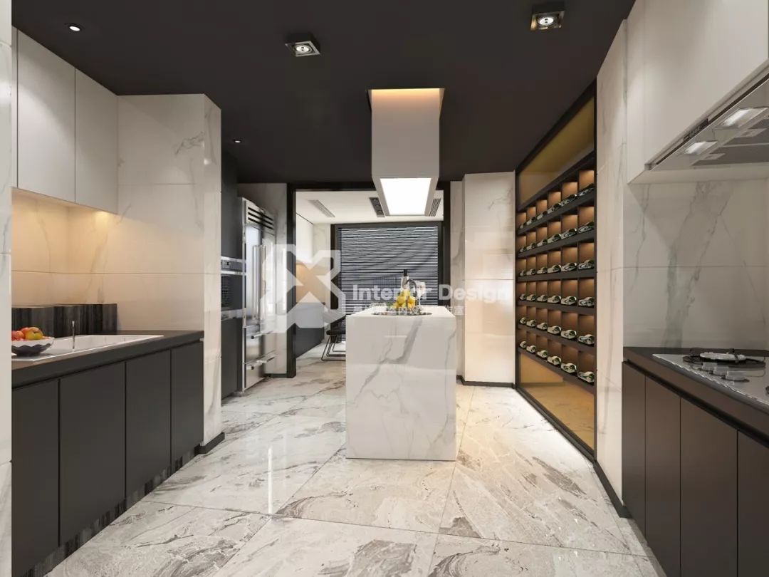 黑白极简,打造 330㎡顶层复式梦空间-67