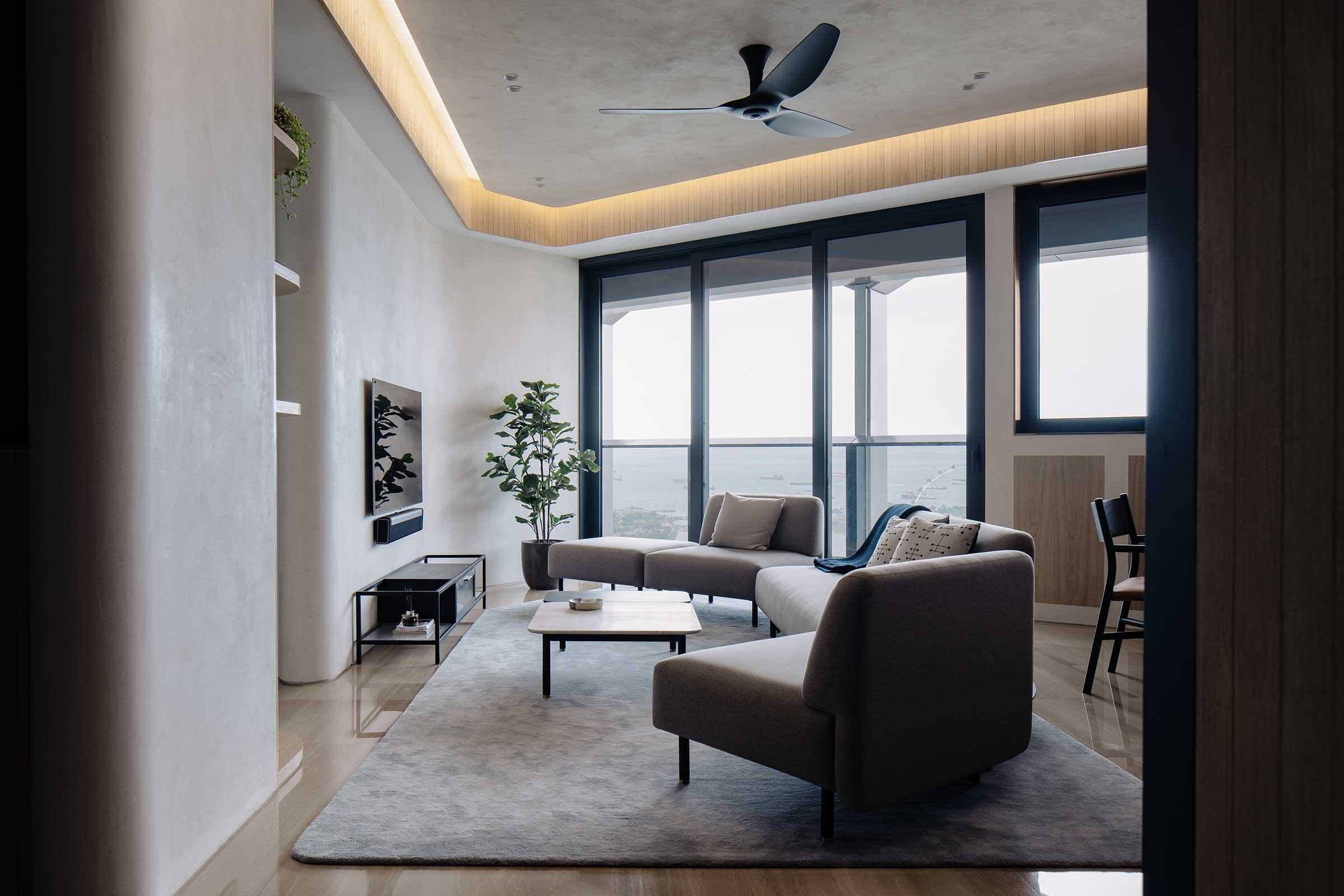 Interior Designer Gabriel Tan take on the Penthouse that Celebrates Irregularities in Singapore — Design Anthology-1