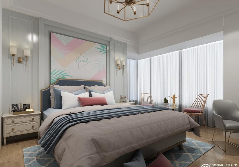 北欧轻奢美式混搭,温馨雅致生活空间-11