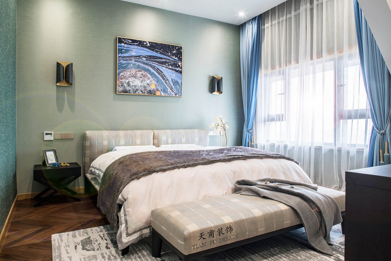 温州天甫装饰现代简约别墅设计-13