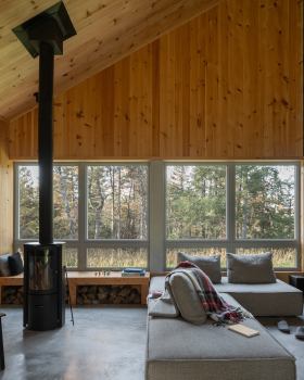 Scotch Chalet Blends into the Forest