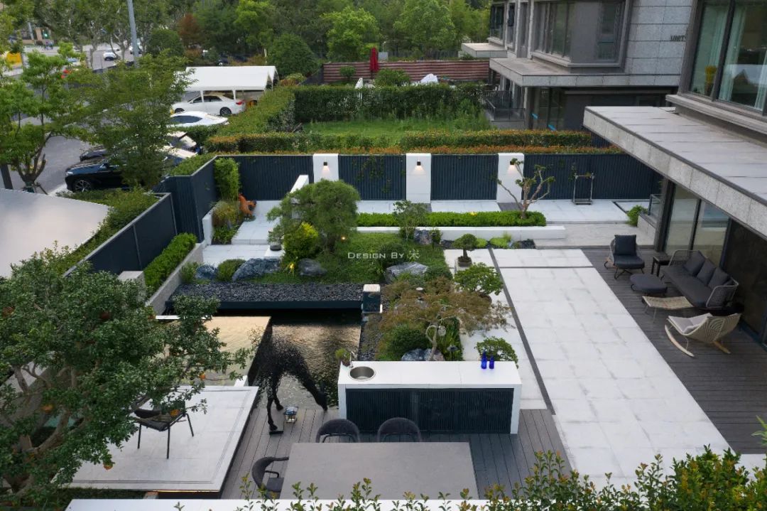 上海融创壹号院现代庭院景观设计丨中国上海丨纵合景观-5