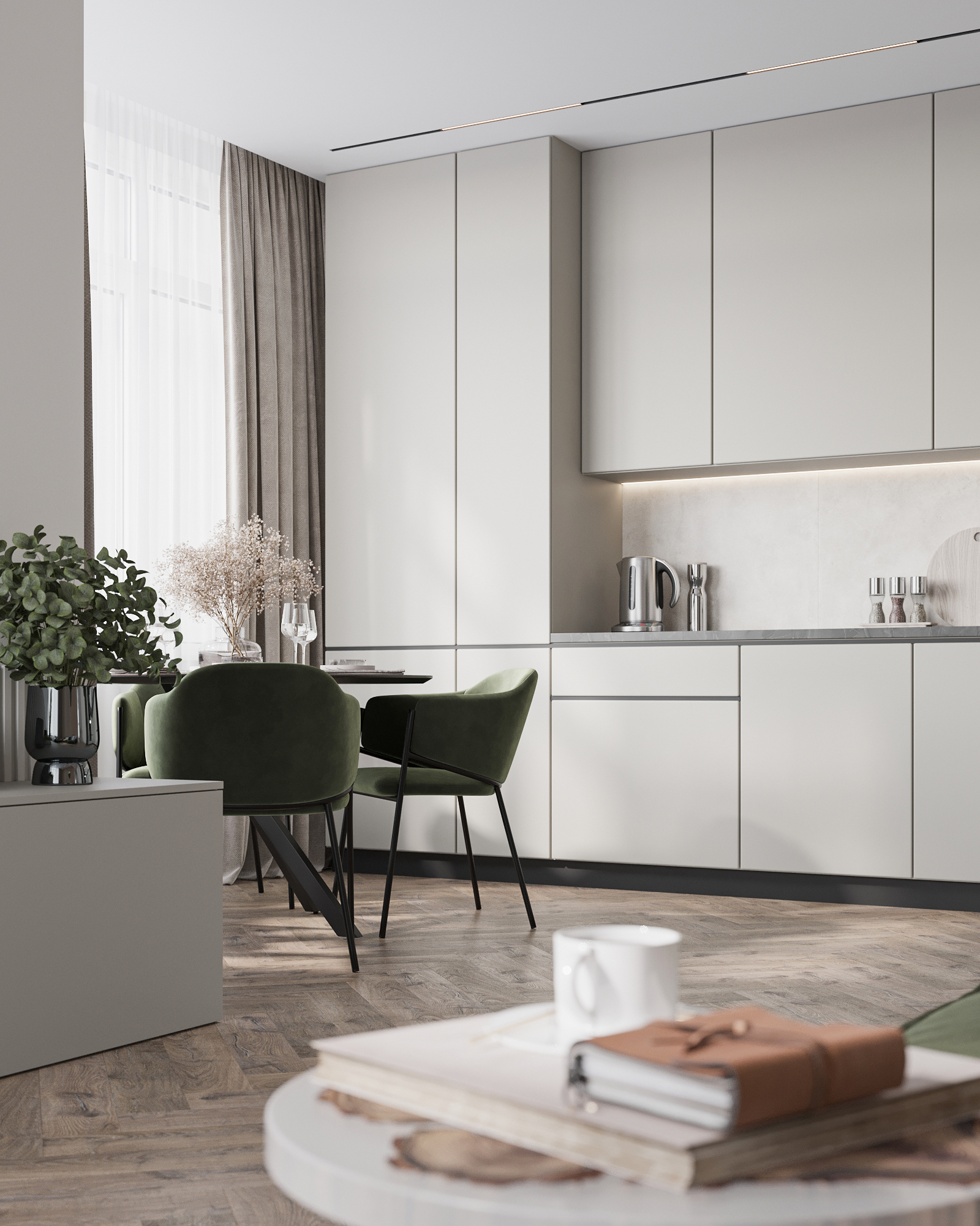 Bally 厨房与客厅设计-18