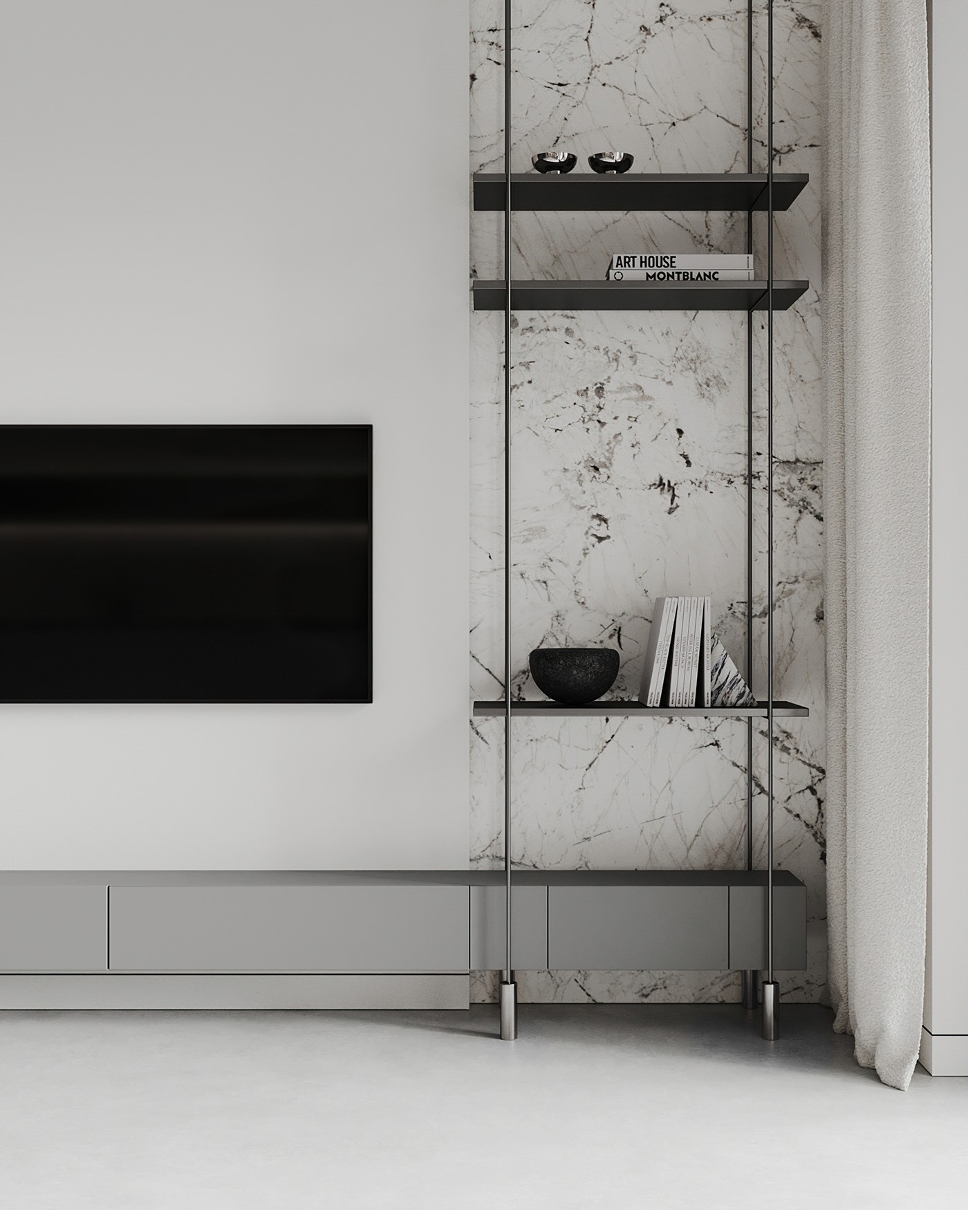 复式简约，白色调空间设计！-3