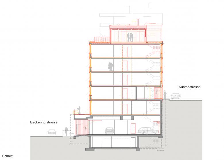 Andri Cajos Architekten AG丨Umbau und Aufstockung Bürogebäude Kurvenstrasse, Zürich-Unterstrass丨瑞士-5