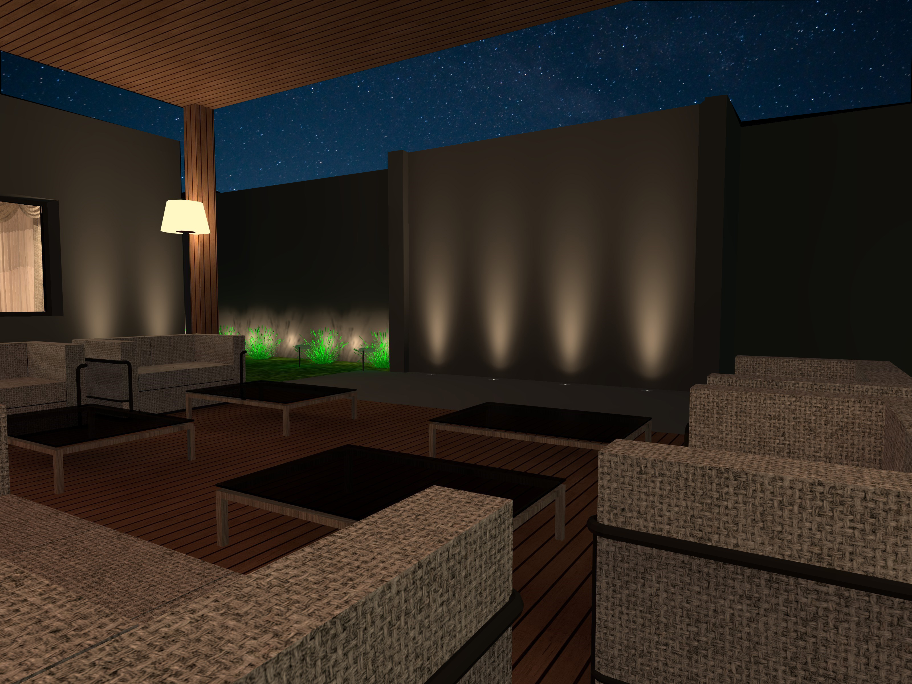 Private Villa Landscape Lighting design-4