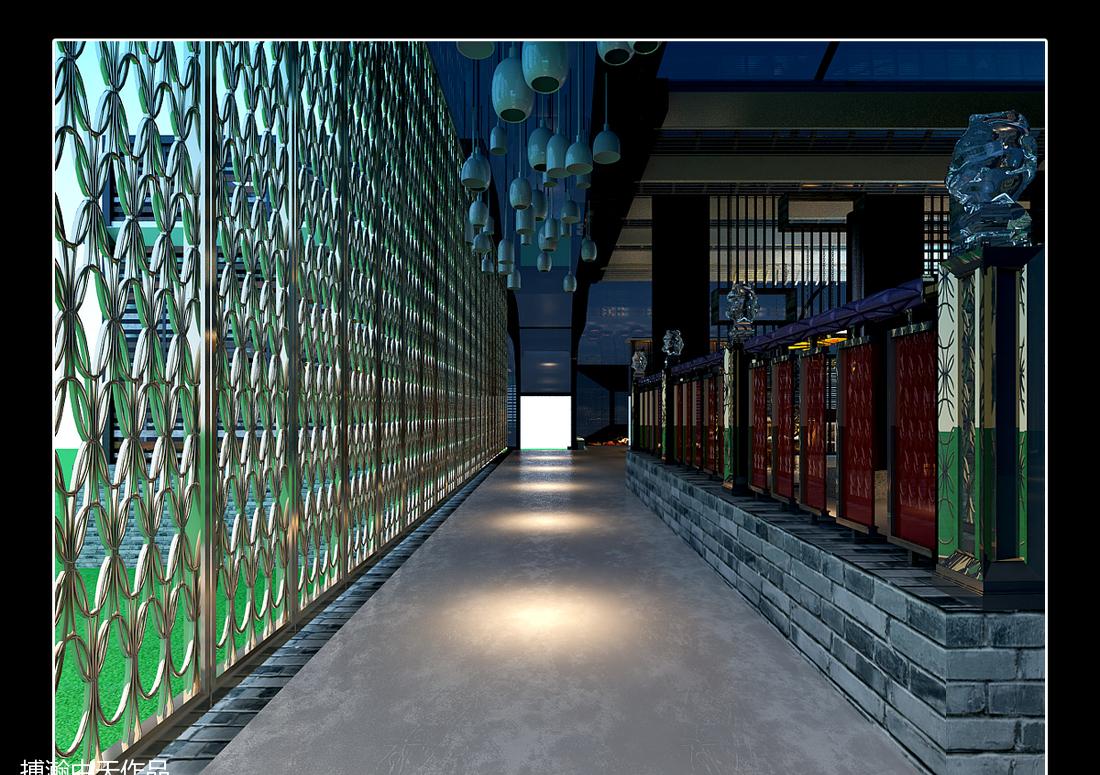 浐灞域水城邦餐厅室内设计-10