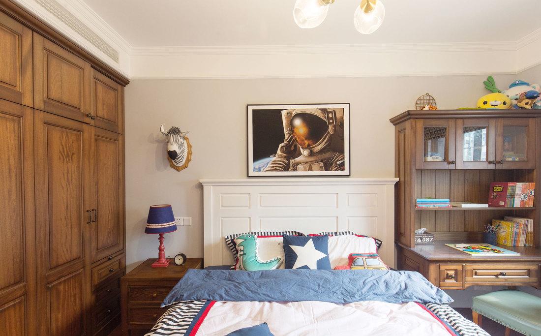 美式轻奢复古风老房改造,温馨时尚空间-22