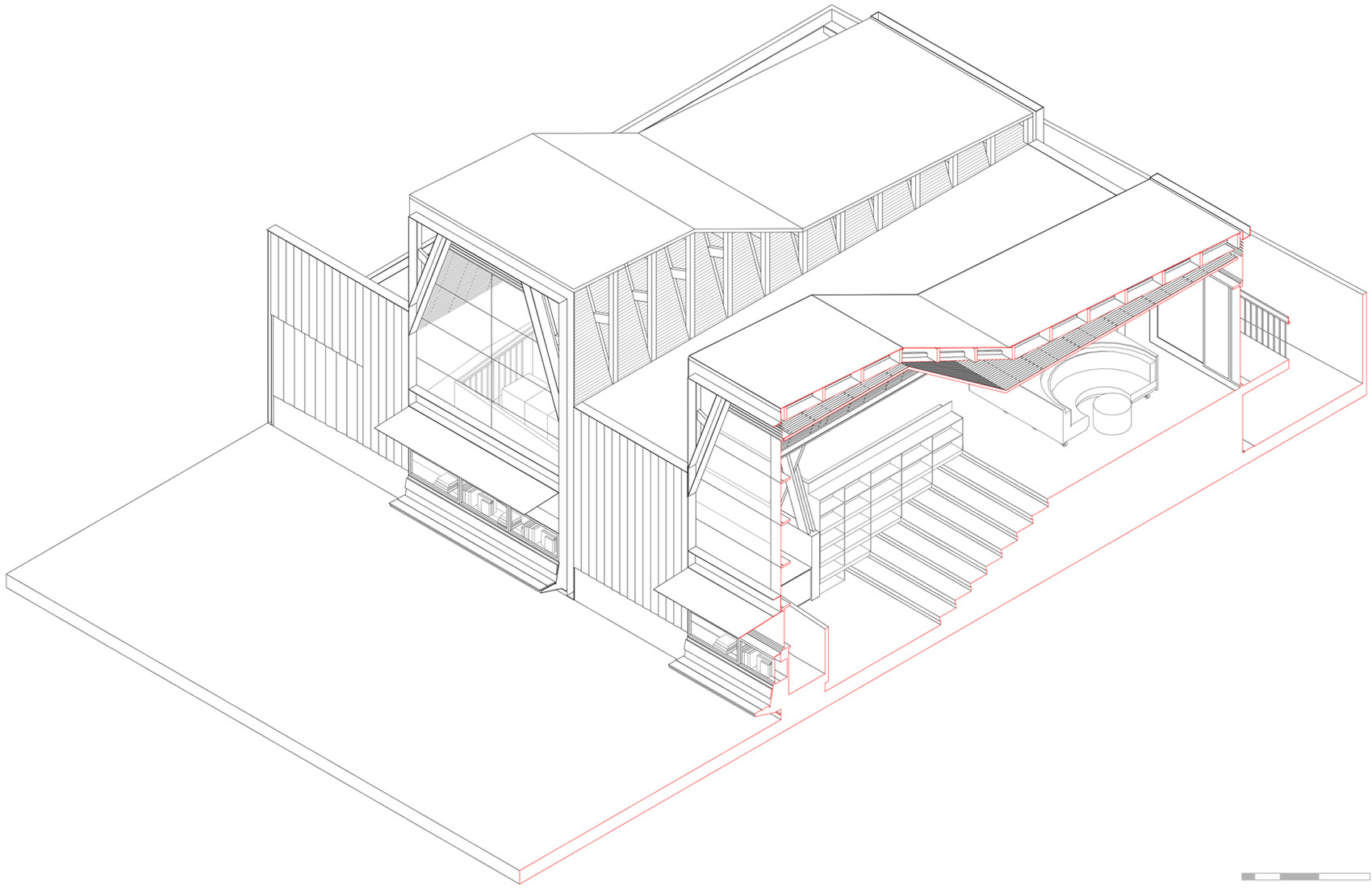 木结构图书馆，智利 / Sebastian Irarrázaval Arquitecto-45