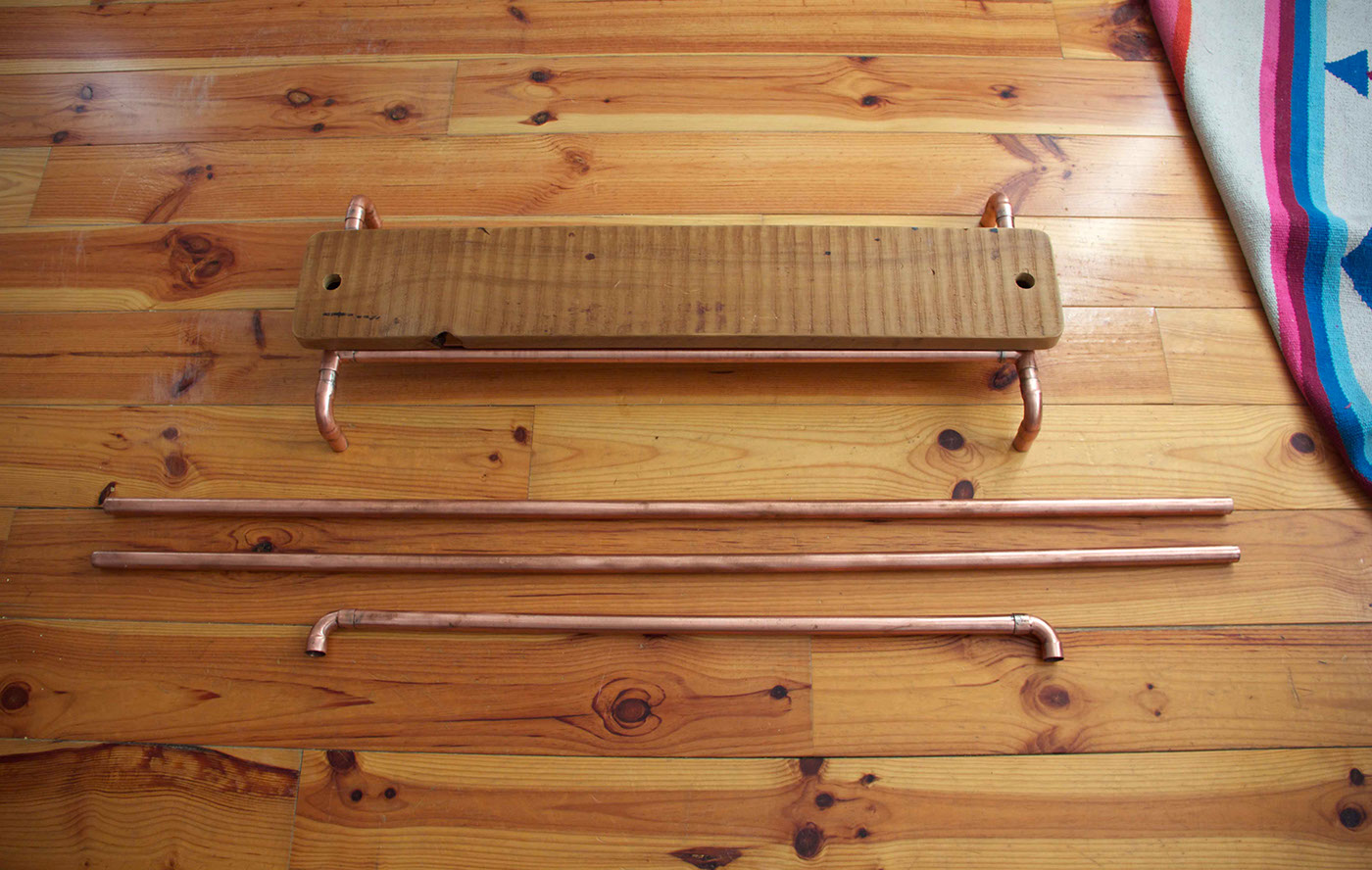 Copper Clothes Rail-7