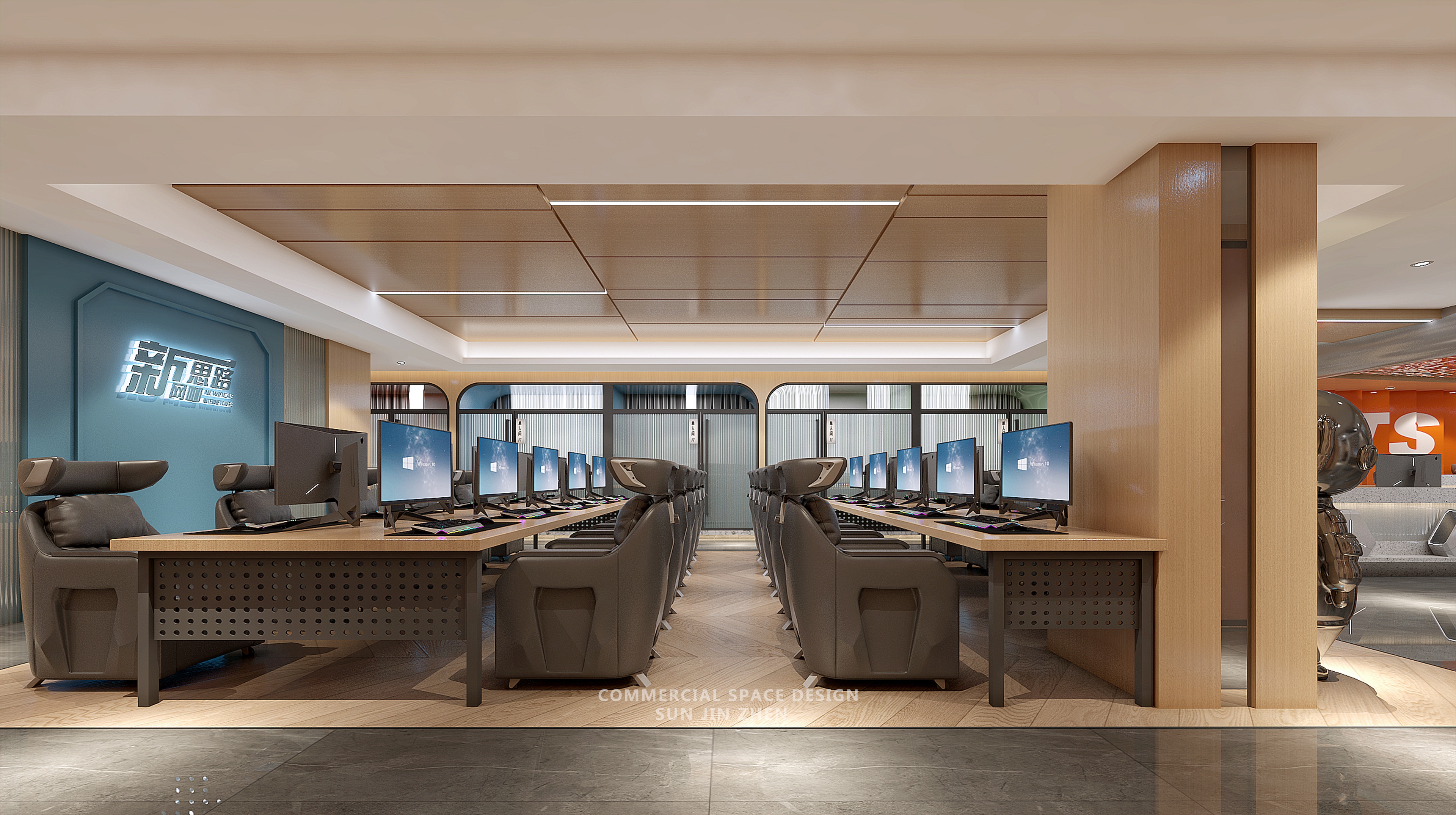 四川乐山新思路网咖丨中国乐山丨孙金甄（北京）室内建筑设计有限公司-20