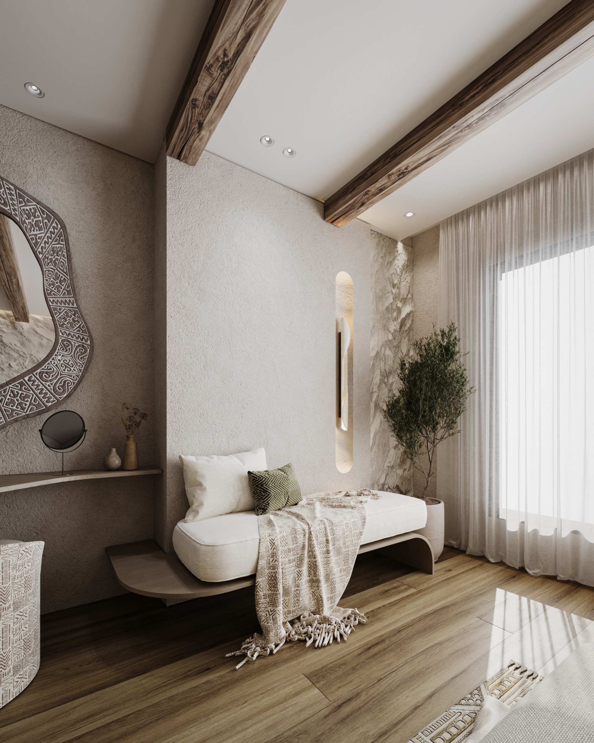 斯维安卧室设计（注：SIWIAN可能是特定的人名、地名或品牌名等，如果有更准确的对应信息，以实际为准）丨EgyptAlexandria丨Hammoud Architects-14