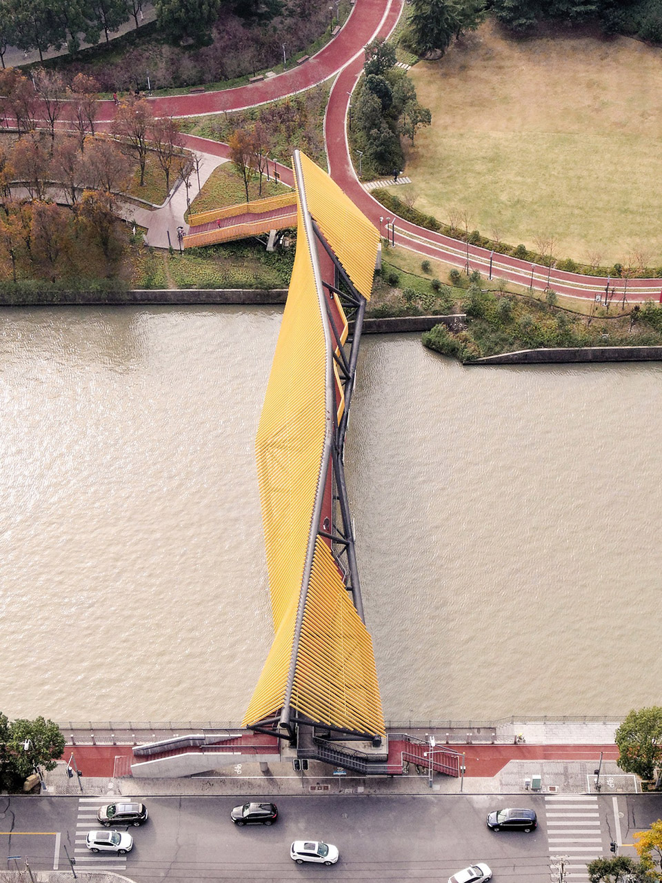 百穗桥·青浦南箐园北侧人行桥丨中国上海丨致正建筑工作室+博风建筑-110