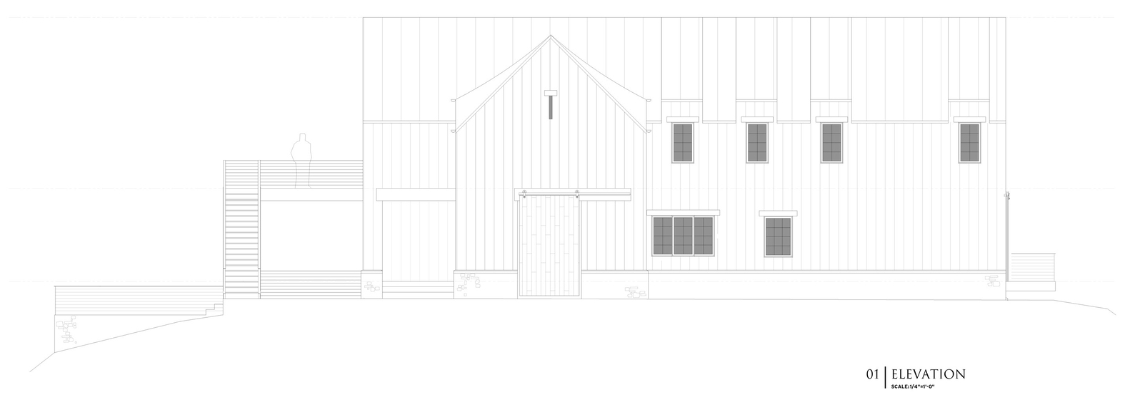 悬崖边的现代农舍-35