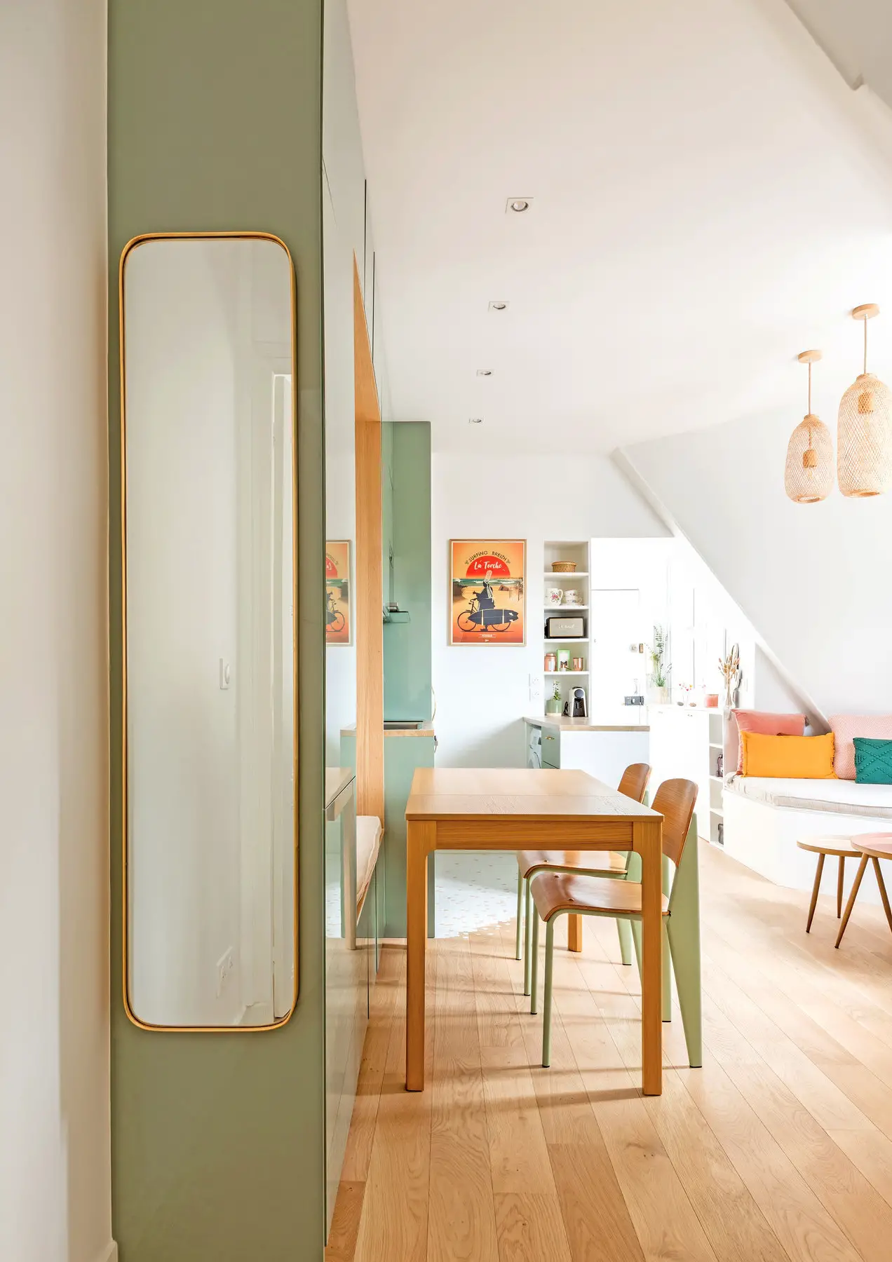 巴黎 30m2 多彩小户型公寓设计-3