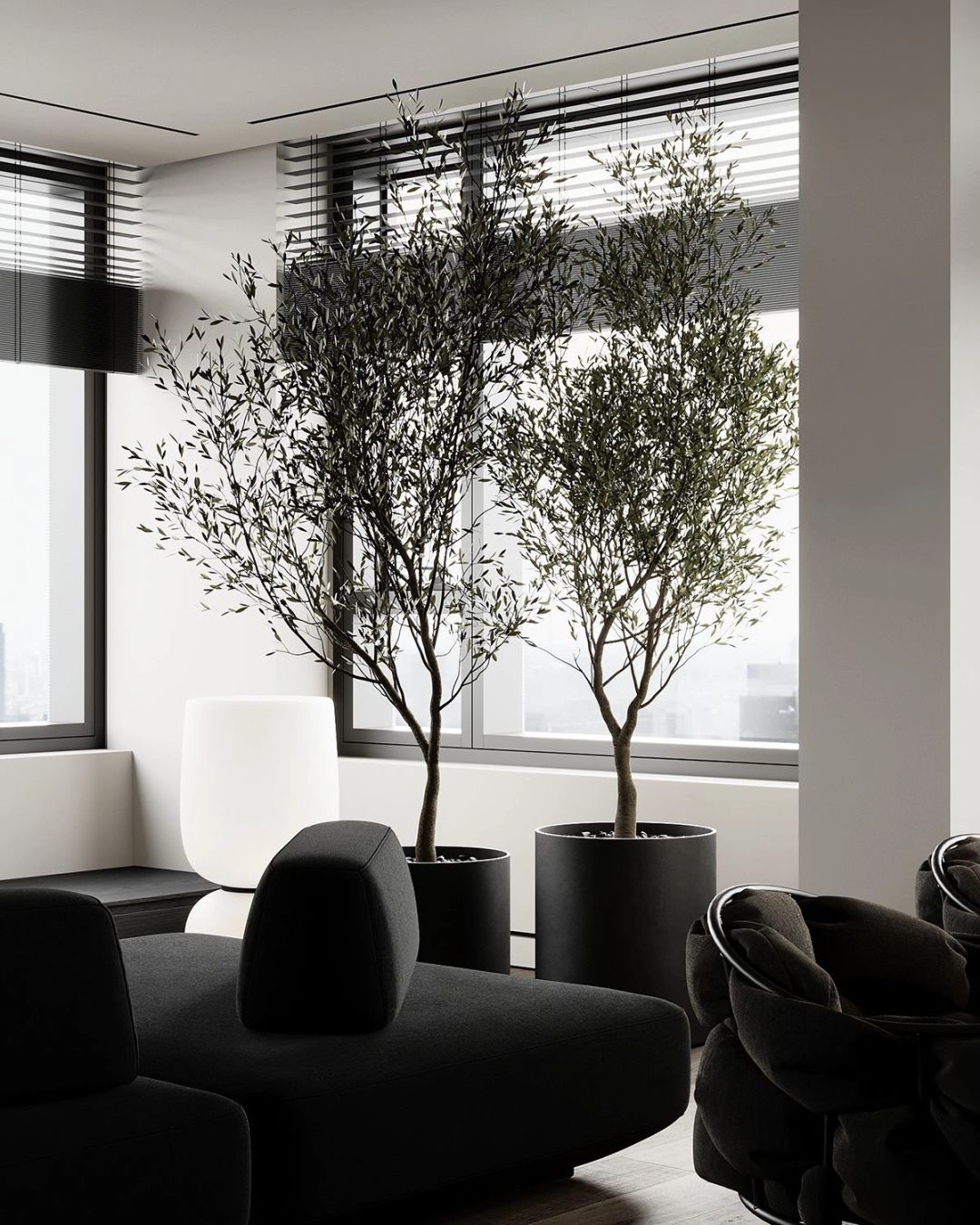 木调与绅士黑搭配室内设计-4