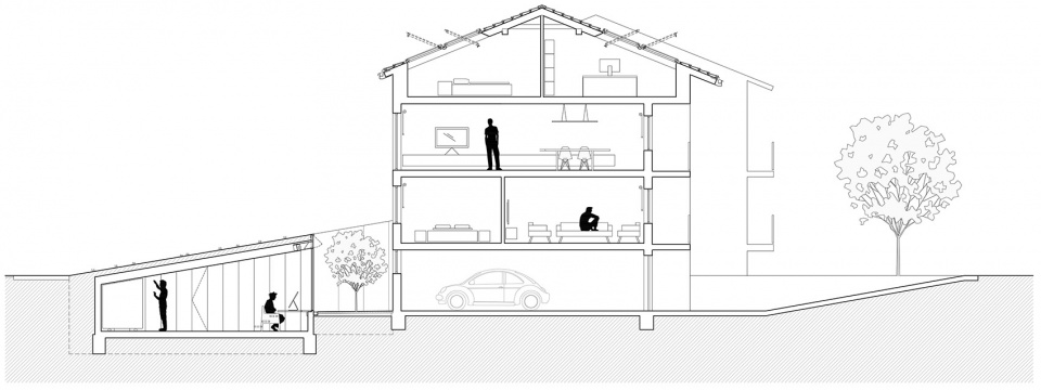 下沉式设计工作室 | 融合生活与工作的创新空间-35