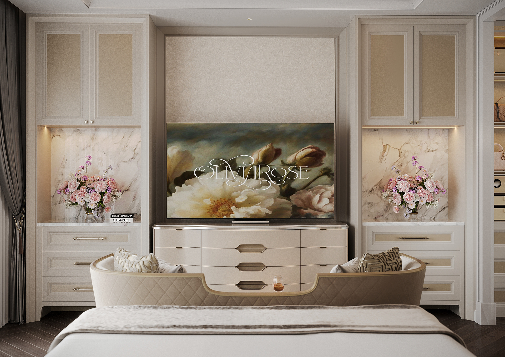 边和市新渊郡别墅卧室（注：Tan Uyen常见为越南平阳省新渊市，这里结合语境推测可能是边和市新渊郡，不太能完全确定，若有更多背景信息可更精准翻译） -14