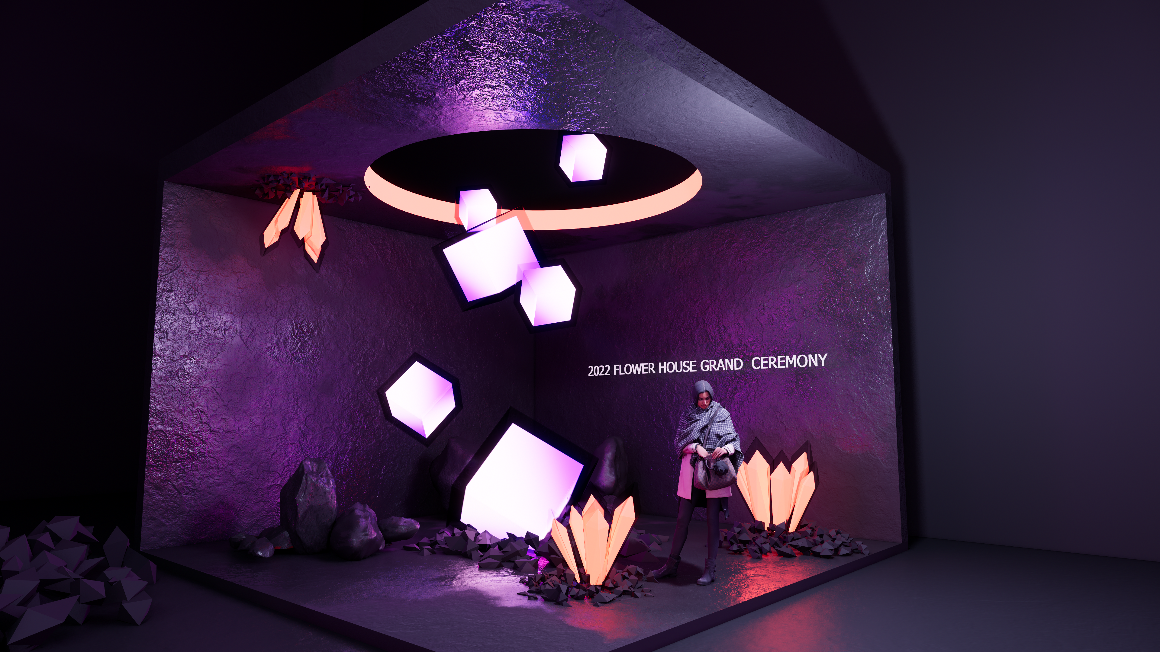花椒2022 花房之夜年度盛典舞台设计-55