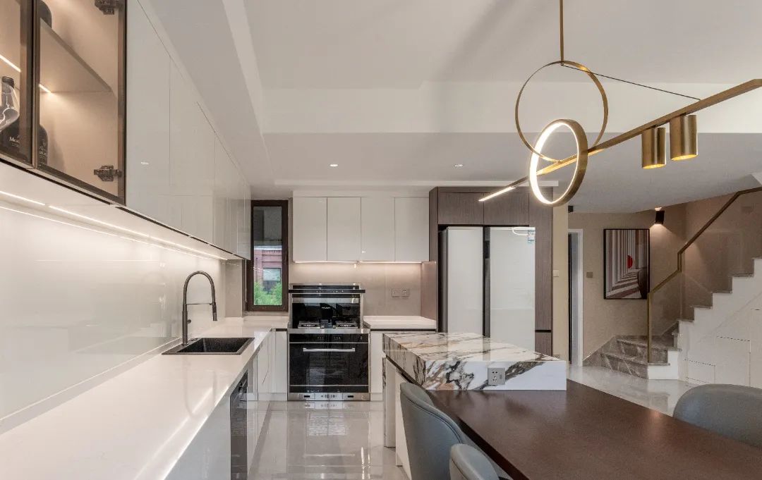 上海 300㎡现代简约别墅设计丨中国上海丨尚层别墅装饰-32