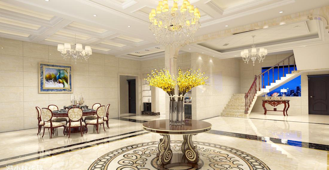 南通叠石桥简欧豪华别墅设计-4