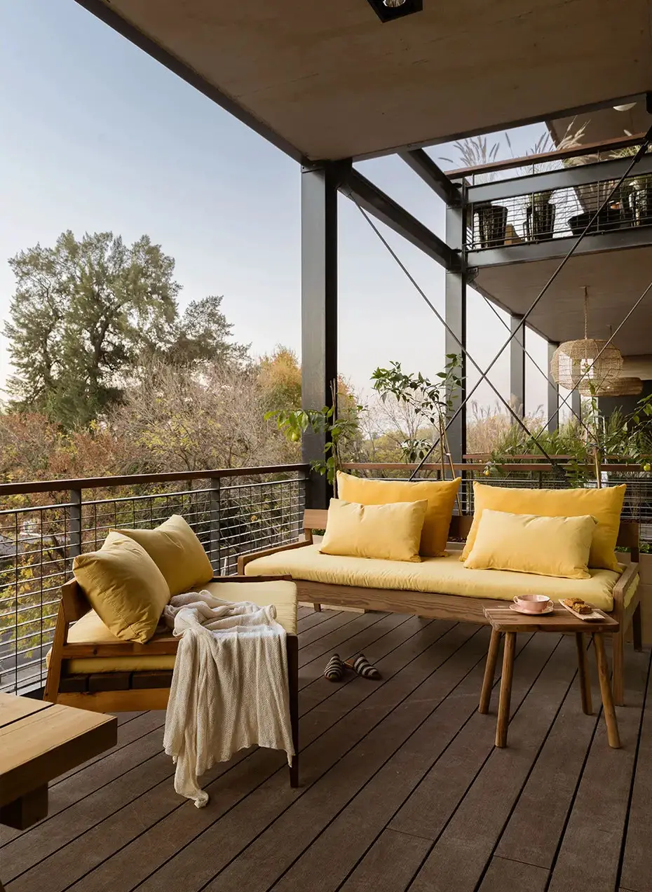 阿根廷绿色时尚公寓 | 木质与自然的完美融合-19