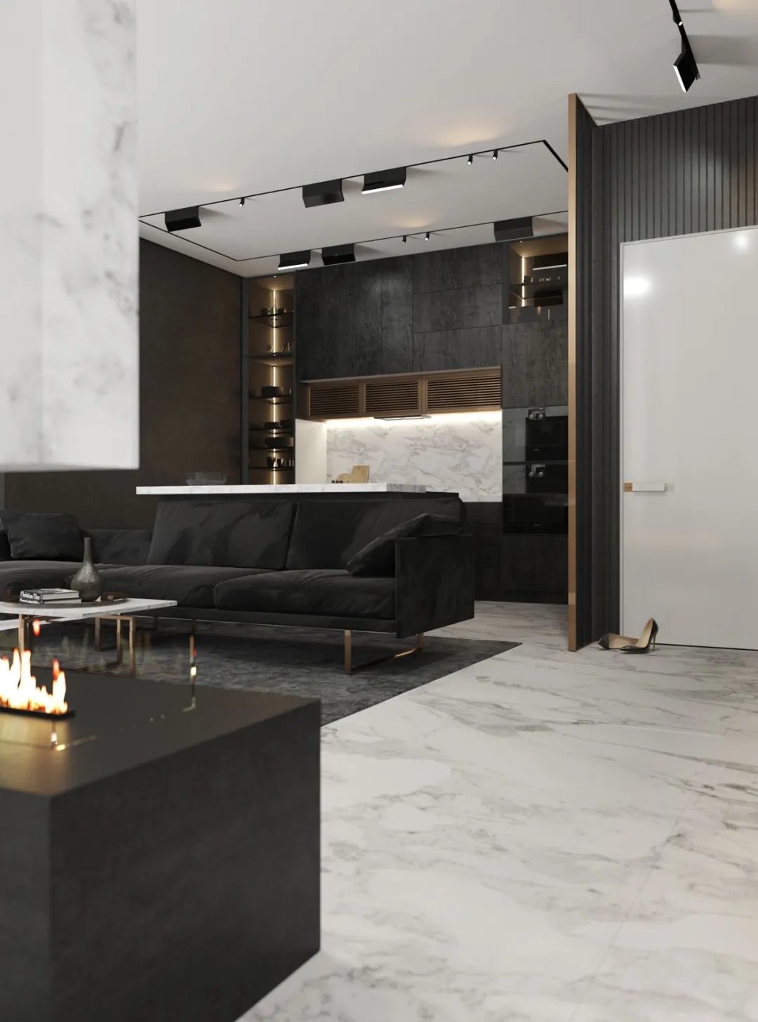 高级黑＋极简白的质感奢华-15