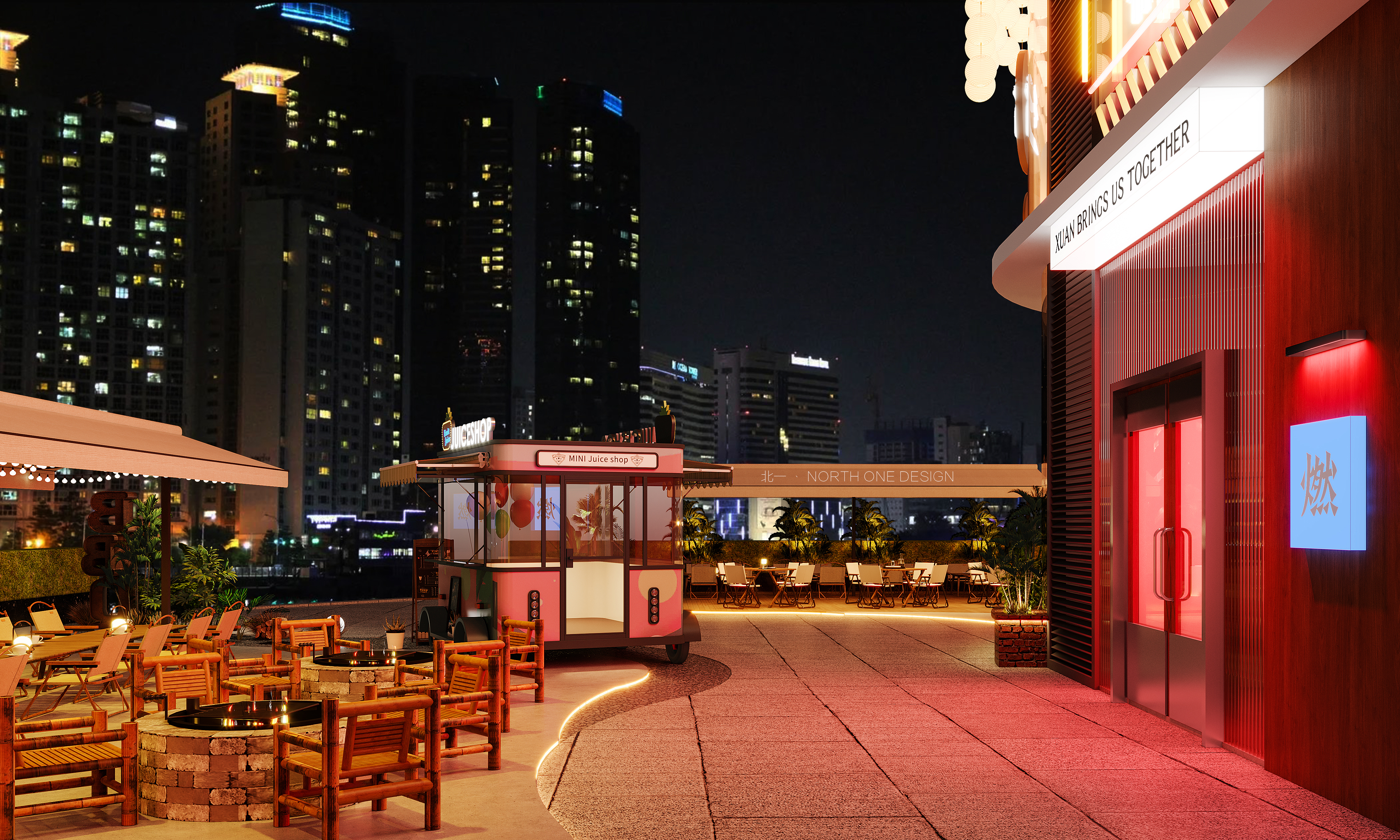 北一设计 |  黄石武商广场流浪黄石工装设计项目.-5