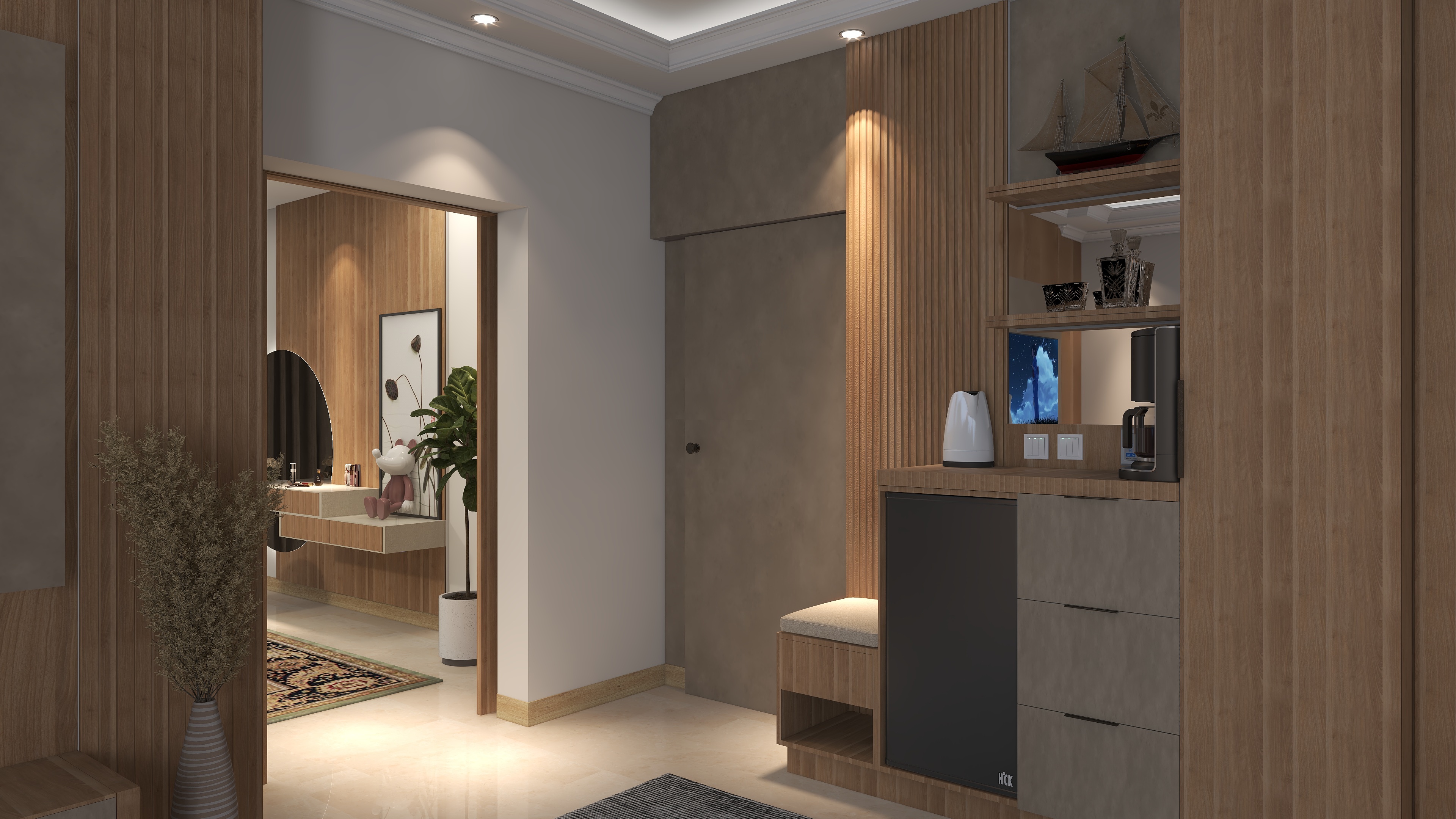 BEDROOM WITH LIVING SPACE ,KSA-3