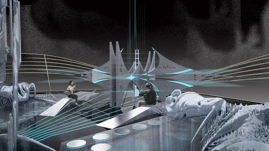 好亚!广美毕设将亚文化注入空间互动装置“掀翻”国潮!“未来科技感+虚拟商店平台+沉浸式换装体验”品牌核心价值拉满的叙事性空间设计-225