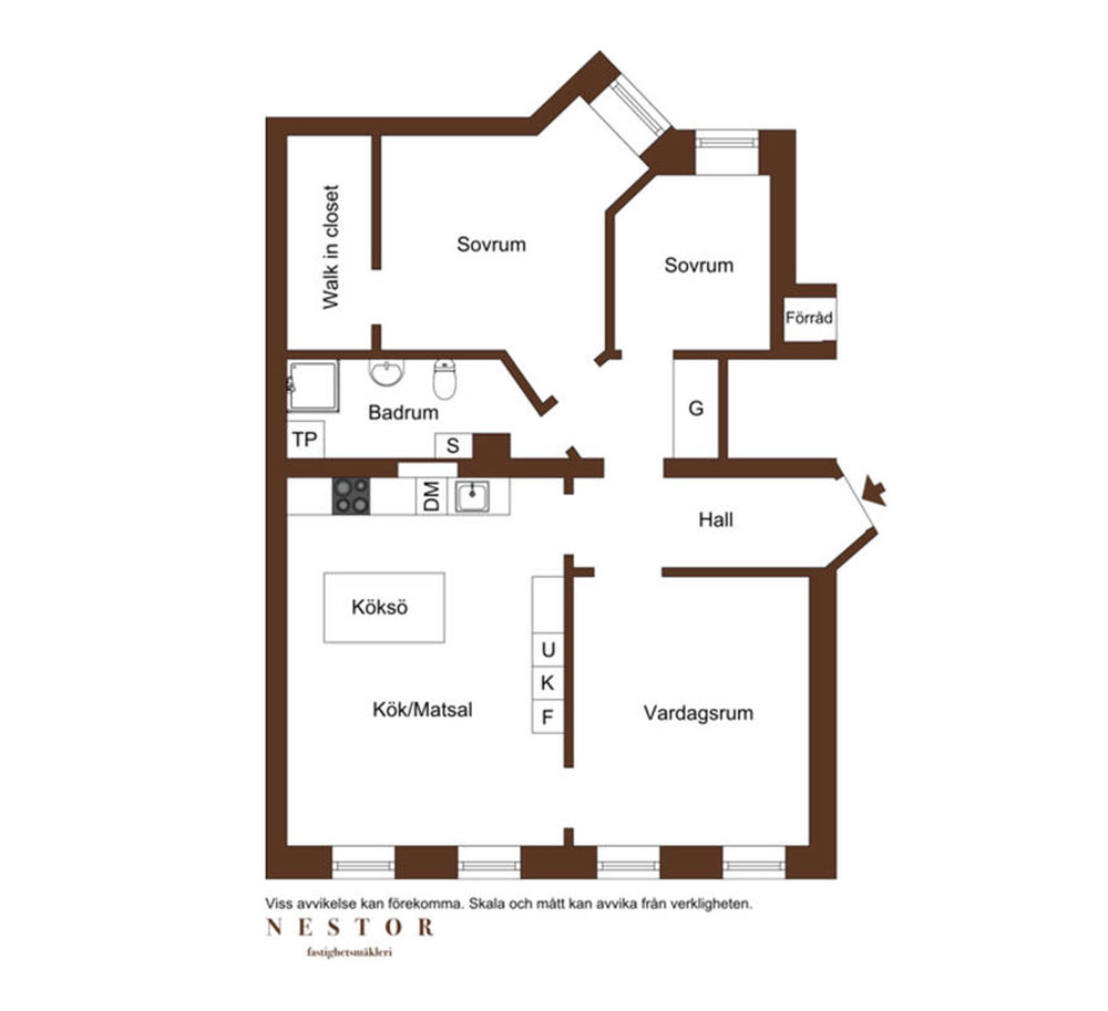 斯德哥尔摩 102 平米优雅公寓 | 海洋风蓝调与温暖焦糖色的完美结合-25