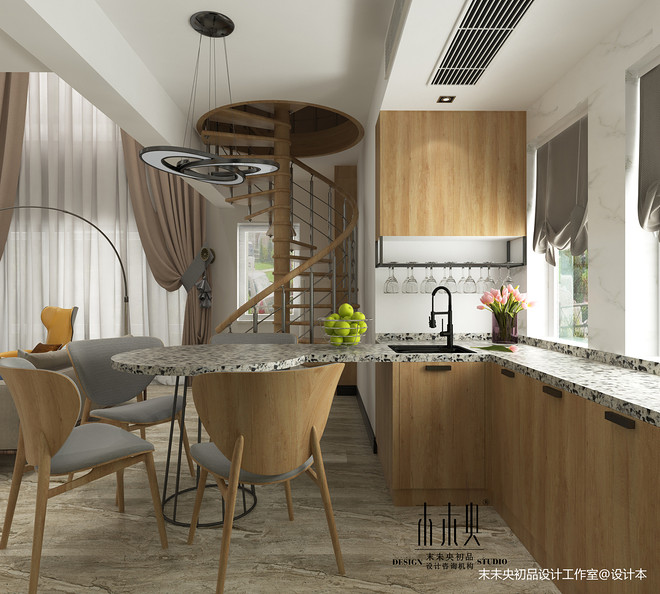 郎溪悦府225m²复式北欧风装修案例丨末未央室内设计组（硬装）,末未央墅美软装组（软装）-20