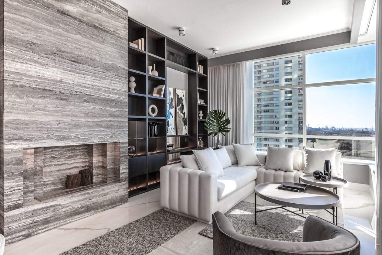 简洁白+高级灰 高级质感公寓设计-4