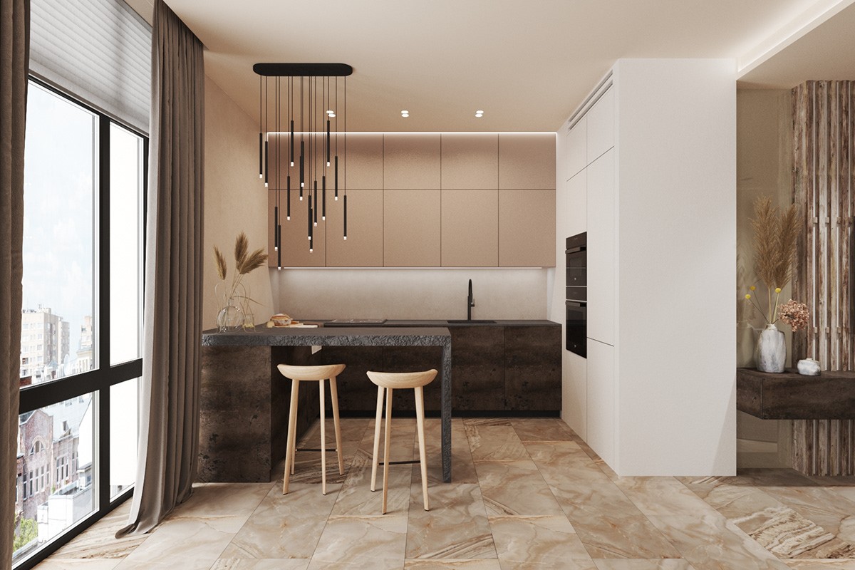 110m2空间设计--自然元素，温馨又高级！-2