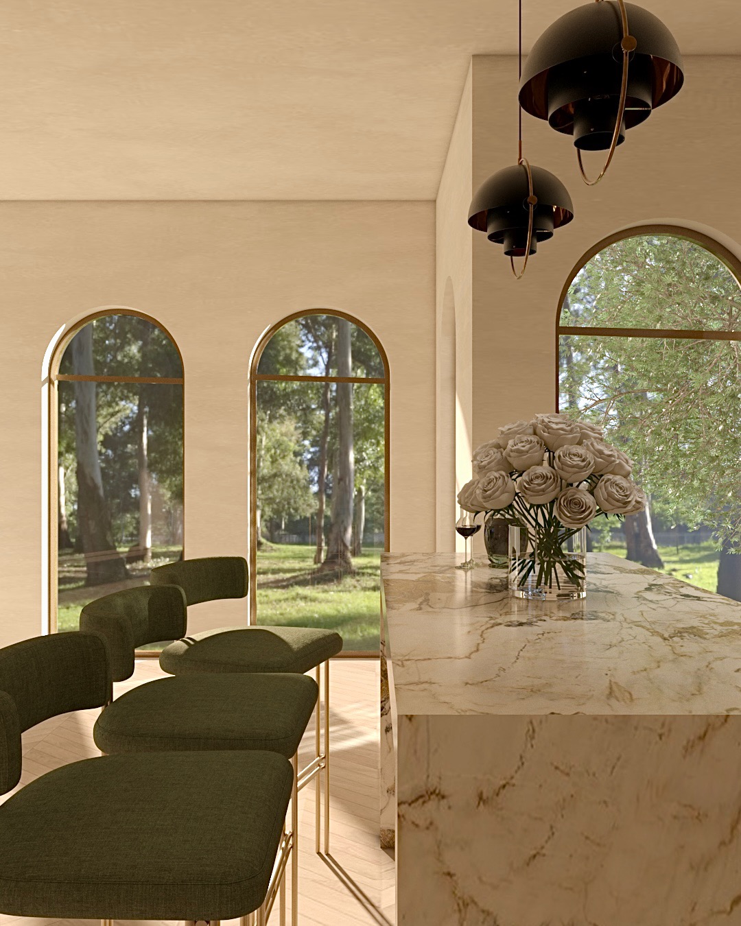 Modern Kitchen Design - 3D Visualization-3