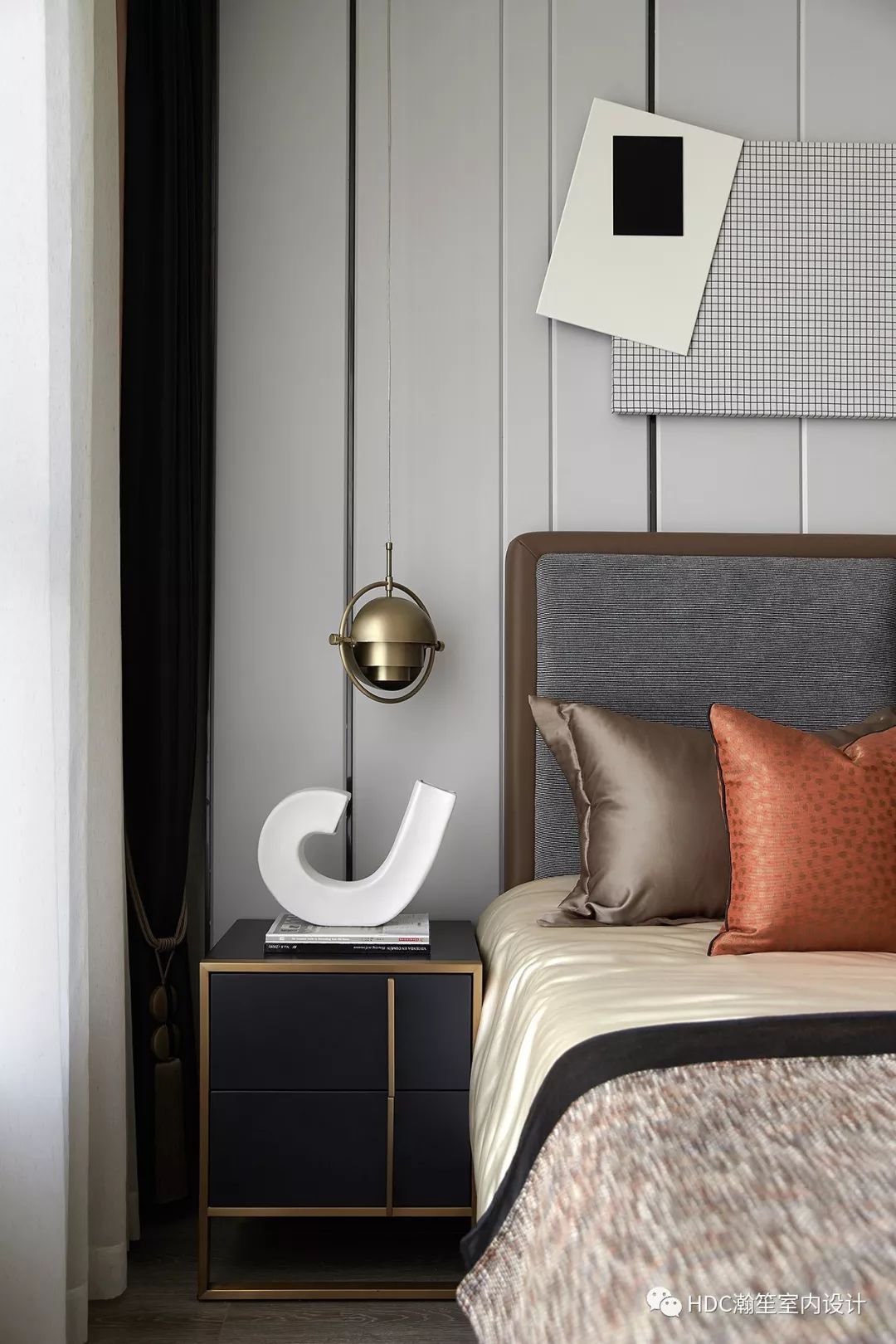 金为·铂鹭风华 A4 户型 | 85㎡现代橙色家居,尽显温暖与优雅-22