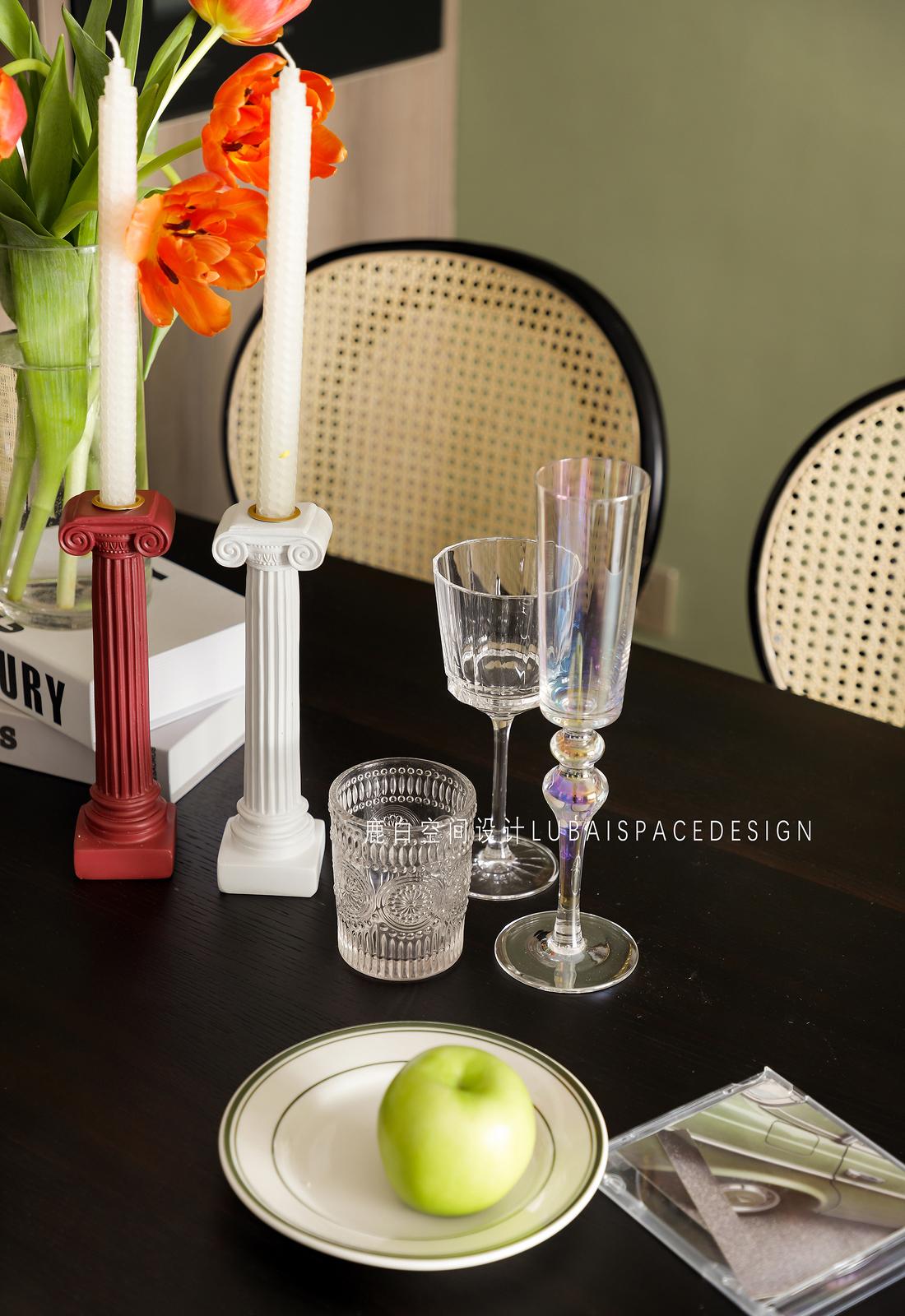 96㎡复古风精装房丨鹿白空间设计-23